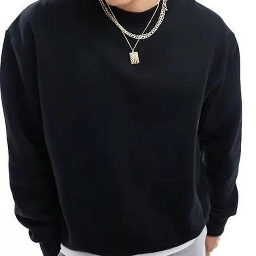 cute and comfy basic black sweatshirt from asos